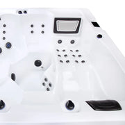 Wibespa Waterworld Whirlpool – 6 Pers., 64 Düsen von oben mit Düsenanordnung und Steuerung