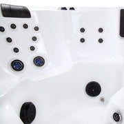 Wibespa Waterworld Whirlpool – 6 Pers., 64 Düsen mit Düsenanlage und Massagedüsen von oben