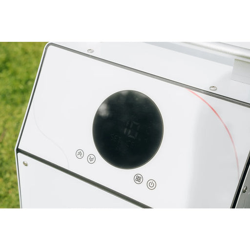 Detailansicht des digitalen Bedienfelds des Winthera Ice Master für präzise Temperatureinstellungen